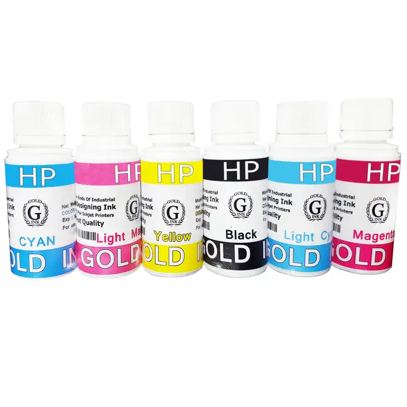 پک کامل جوهر مخزن اچ پی 6 رنگ 80 میل مدل گلد