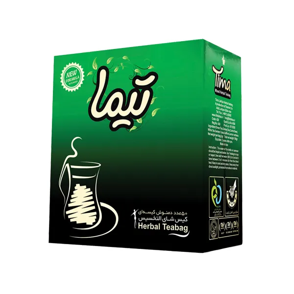 دمنوش کیسه ای لاغری تیما بسته 50 عددی