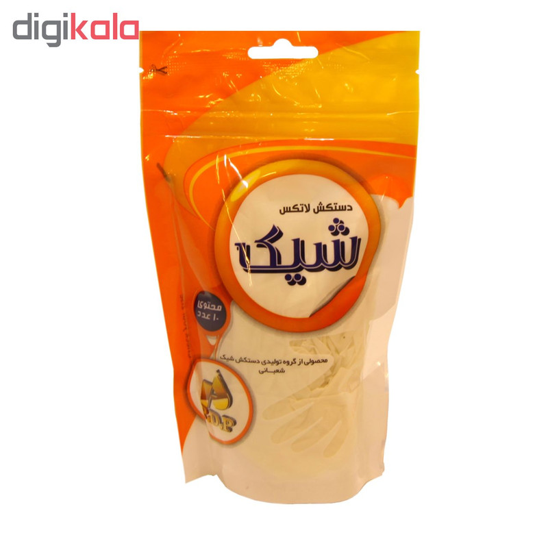 دستکش لاتکس شیک کد VA2000-050 بسته 40 عددی