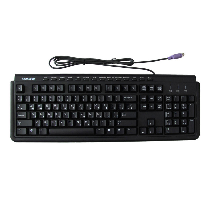 کیبورد فراسو مدل FCR-2880 PS2 با حروف فارسی