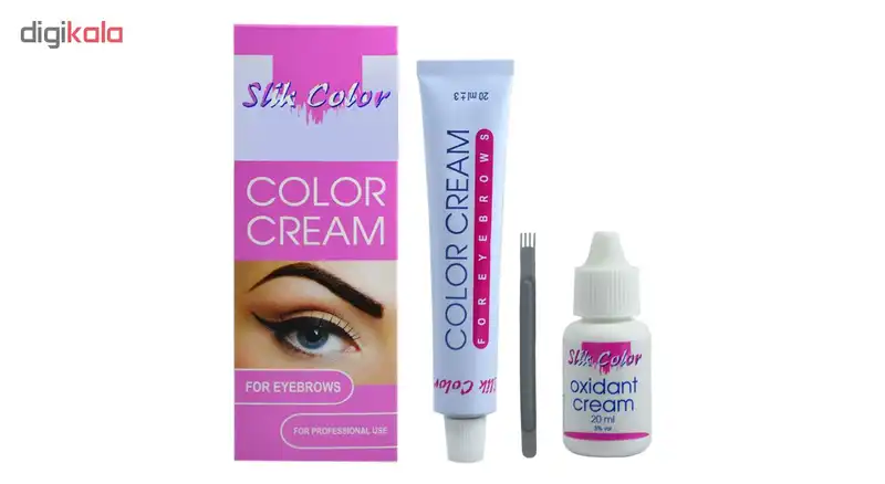کیت رنگ ابرو سلیک کالر شماره 5.75 حجم 20 میلی لیتر رنگ دارچینی متوسط
