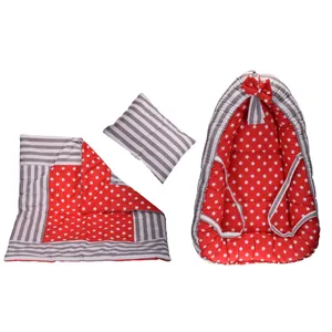 سرویس خواب 3 تکه نوزاد طرح ستاره و راه راه کد 67453