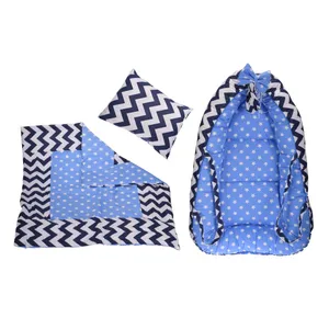 سرویس خواب 3 تکه نوزاد طرح ستاره و زیگزاگ کد 67454