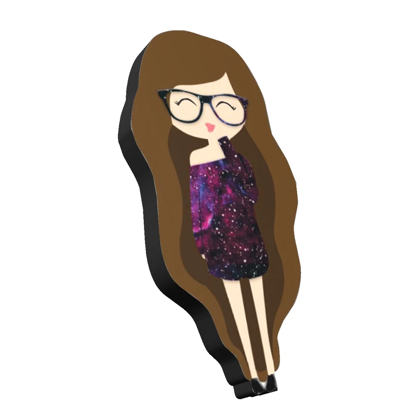 استیکر تزئینی موبایل طرح دخترانه کد 1