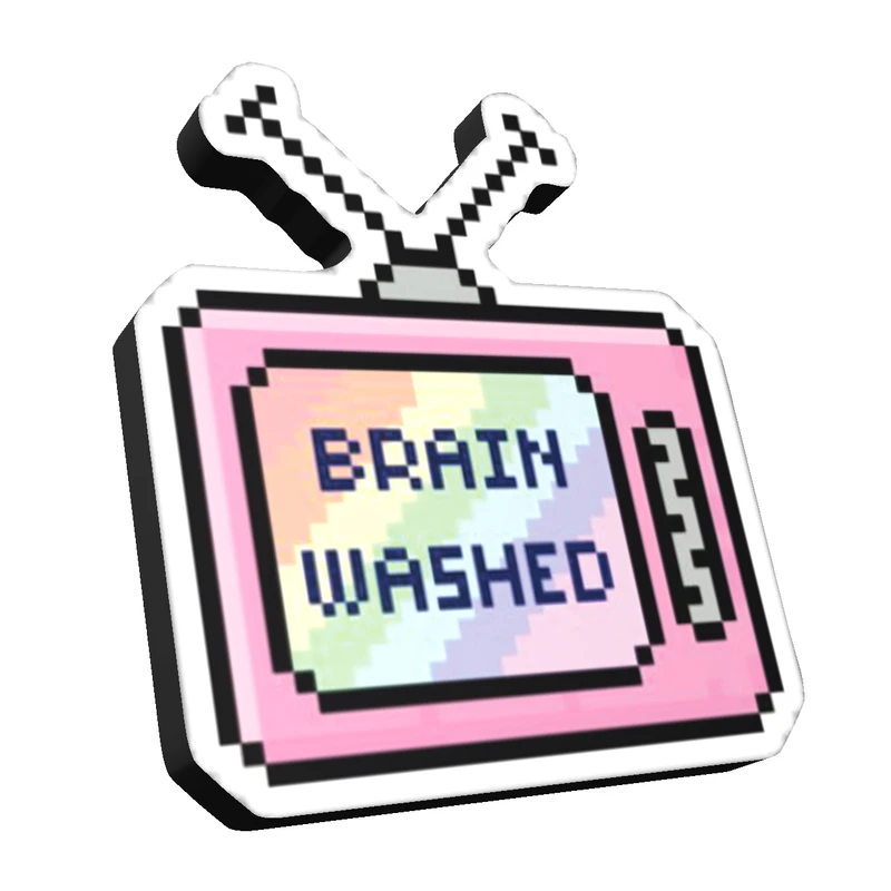 استیکر تزئینی موبایل طرح Brain Washed