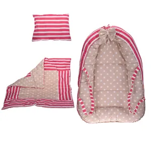 سرویس خواب 3 تکه نوزاد طرح ستاره و راه راه کد 67455