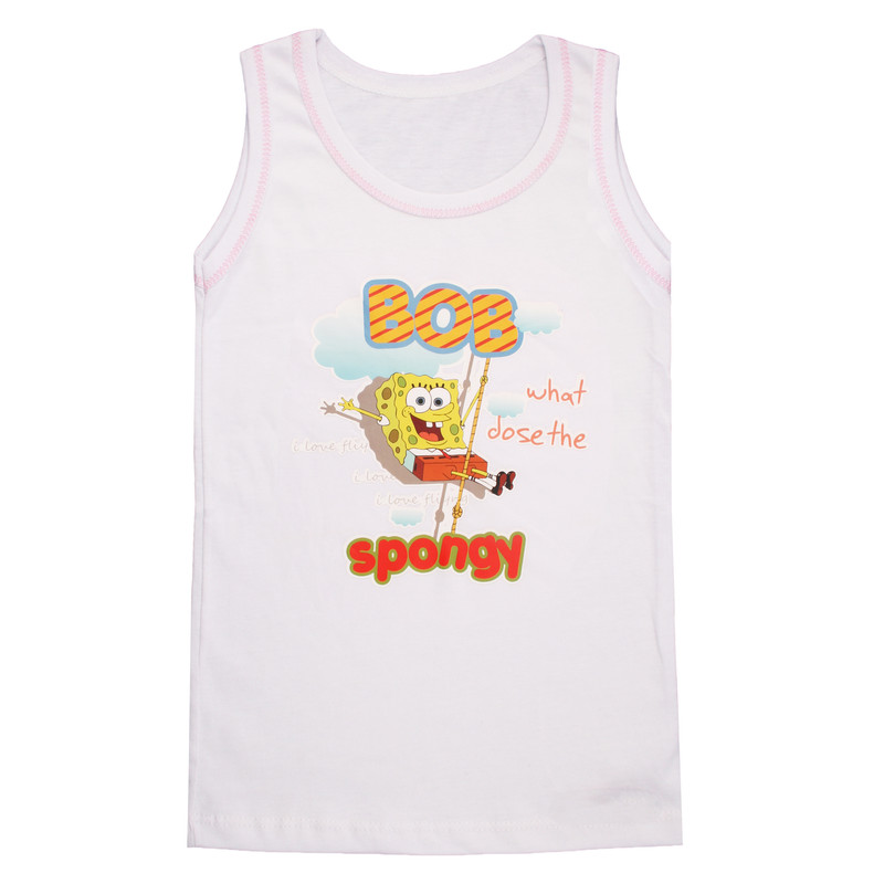 تاپ پسرانه مدل SHD030 طرح باب اسفنجی