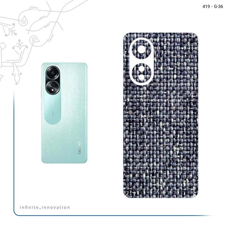 برچسب پوششی ماهوت مدل Fabric Texture 6 مناسب برای گوشی موبایل اپو A58 4G