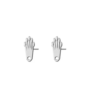 گوشواره نقره زنانه ترمه 1 طرح تاج کد E455