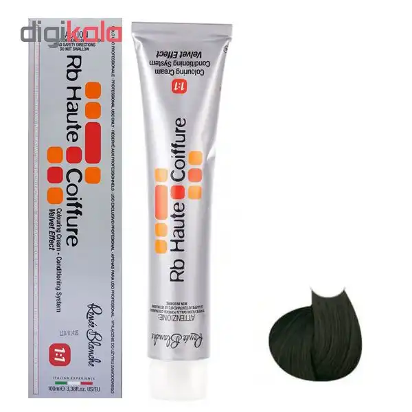 رنگ مو رنه بلانش سری coiffure شماره 4.3 حجم 100 میل قهوه ای زیتونی تیره