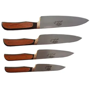 ست 4 پارچه چاقوآشپزخانه استیل مروارید زنجان مدل AKB4