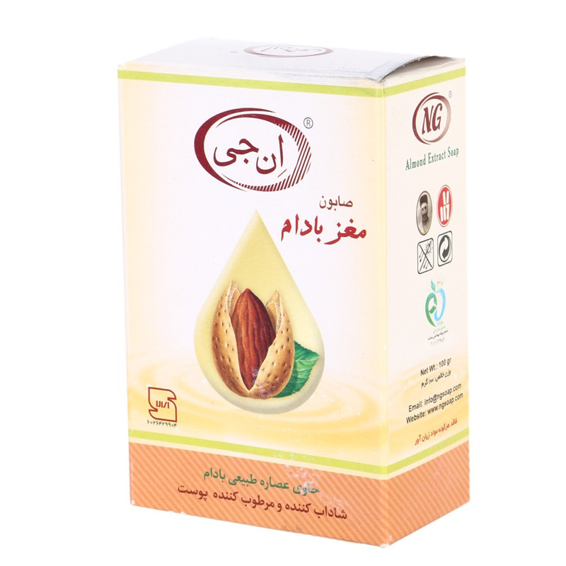 صابون شستشو ان جی مدل Almond وزن 100 گرم
