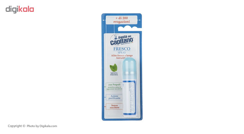 اسپری خوشبو کننده دهان پاستا دل کاپیتانو مدل Menta Fredda حجم 15 میلی لیتر