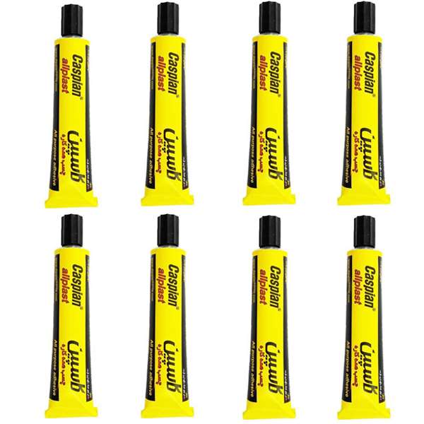 چسب همه کاره کاسپین مدل allplast حجم 50 میلی گرم بسته 8 عددی