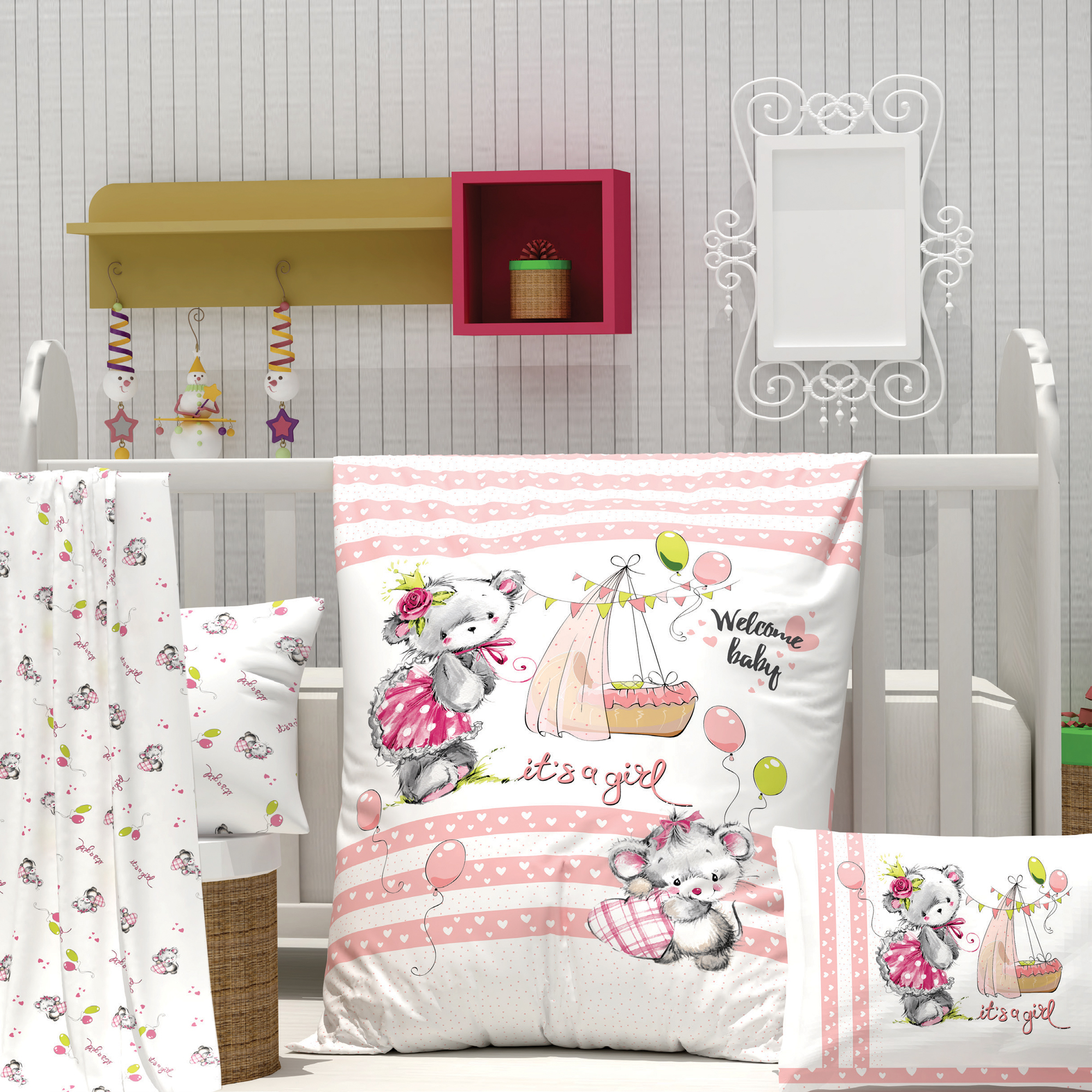 سرویس خواب نوزادی 10 تکه پلی فکتوری مدل Linnett