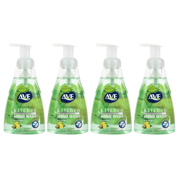 فوم دستشویی اوه مدل Lemon And Kiwi مقدار 500 گرم بسته 4 عددی