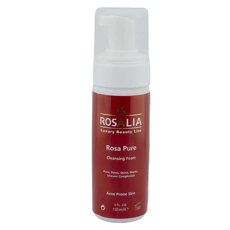 فوم پاک‌کننده صورت رزالیا مدل Rosa Pure حجم 150 میلی‌لیتر
