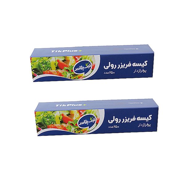 کیسه فریزر تیک پلاس مدل 12-1 بسته 2 عددی کیسه فریزر تیک پلاس مدل 12-1 بسته 2 عددی