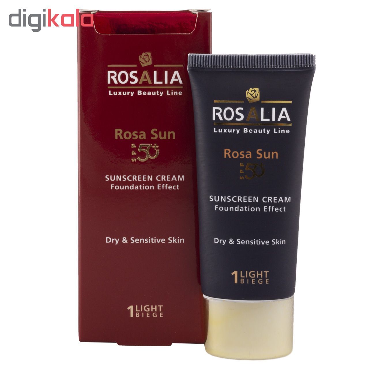 کرم ضد آفتاب رنگی رزالیا SPF50 مدل Dry and Sensitive Skin مناسب پوست های خشک و حساس حجم 40 میلی لیتر -  - 2