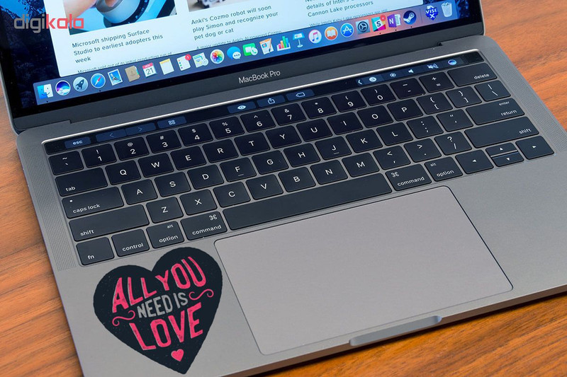 استیکر لپ تاپ وی وین آرت طرح All You Need is Love مدل P47
