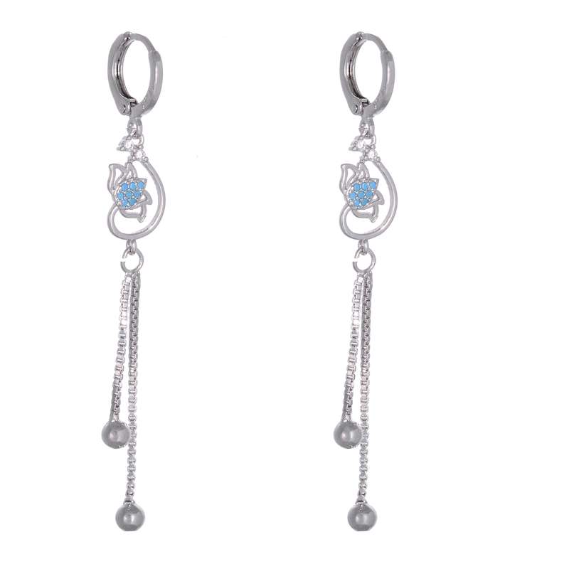 گوشواره زنانه طرح گل کد GO1126