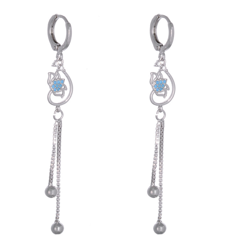 گوشواره زنانه طرح گل کد GO1126