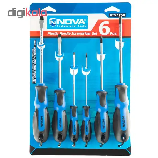 مجموعه 6 عددی پیچ گوشتی نووا مدل NTS-1650