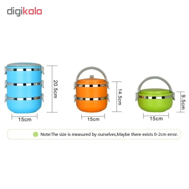 عکس شماره 7 : ظرف غذا مدل لانچ باکس کد 1002277