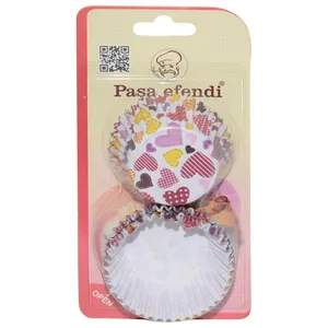 کپسول کاغذی کاپ کیک پاشا افندی مدل Hearth بسته 80 عددی