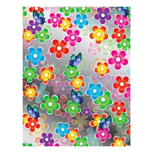 کاغذ کادو طرح گل و پروانه کد 851 بسته ی 5عددی