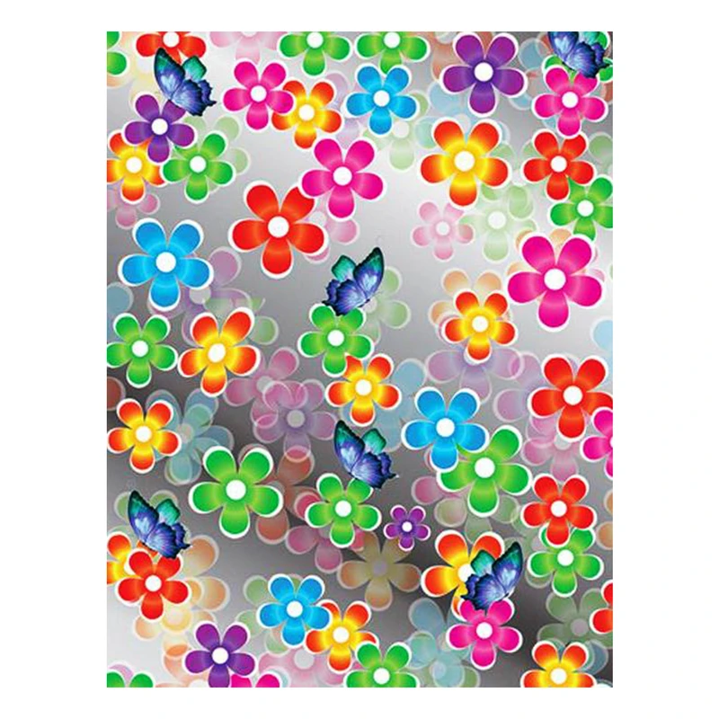 کاغذ کادو طرح گل و پروانه کد 851 بسته ی 5عددی