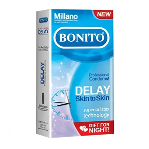 کاندوم بونیتو مدل DELAY SKIN TO SKIN بسته 6 عددی