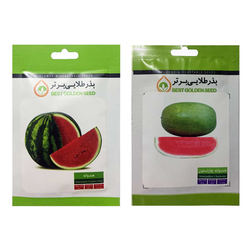 بذر هندوانه بذر طلایی برتر کد P-H-BZT-02 مجموعه 2 عددی