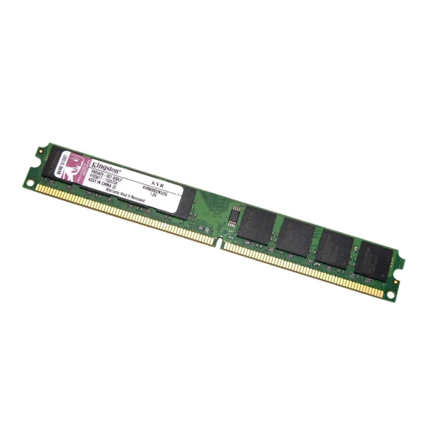 رم دسکتاپ DDR2 تک کاناله 800 مگاهرتز CL6 کینگستون مدل slim ظرفیت 2 گیگابایت