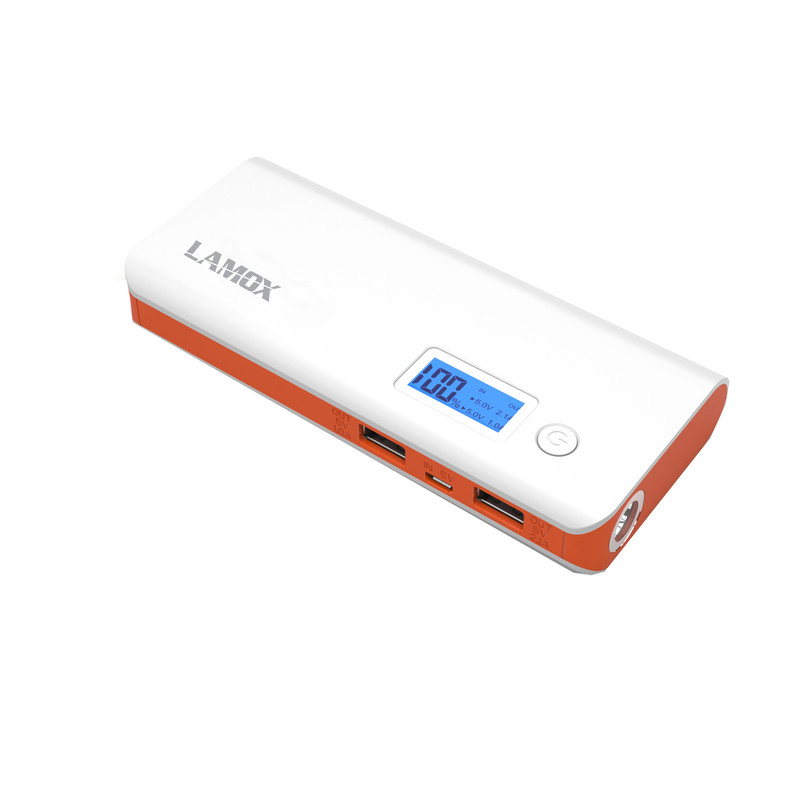 شارژر همراه لاموکس مدل PL-968 ظرفیت 10000 میلی آمپر ساعت