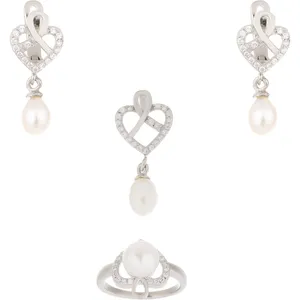 نیم ست نقره اکنو مدل OK2531