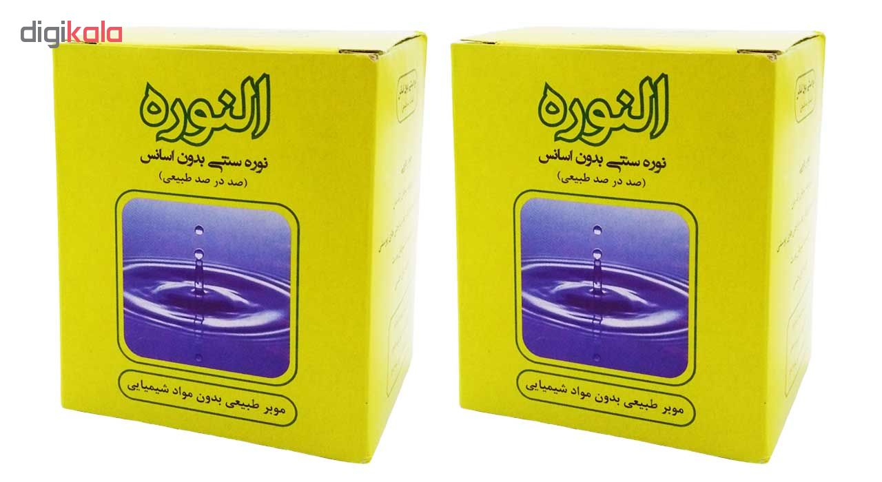 پودر موبر سنتی و طبیعی النوره حجم 300 گرم بسته 2 عددی