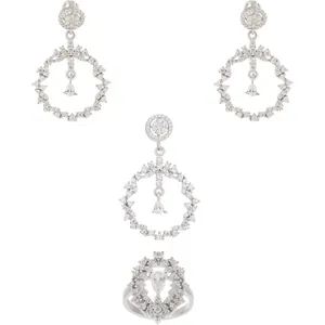 نیم ست نقره اکنو مدل OK2595