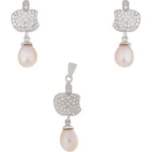 نیم ست نقره اکنو مدل OK3476