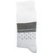 جوراب مردانه نانو گلکار مدل لاینست رنگ سفید کد 14