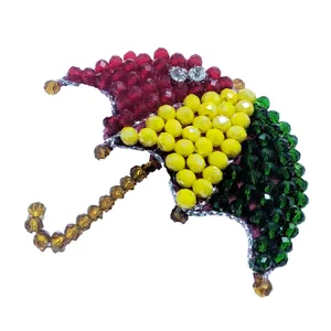 گل سینه زنانه گالری تویین طرح چتر کد T08 تک سایز