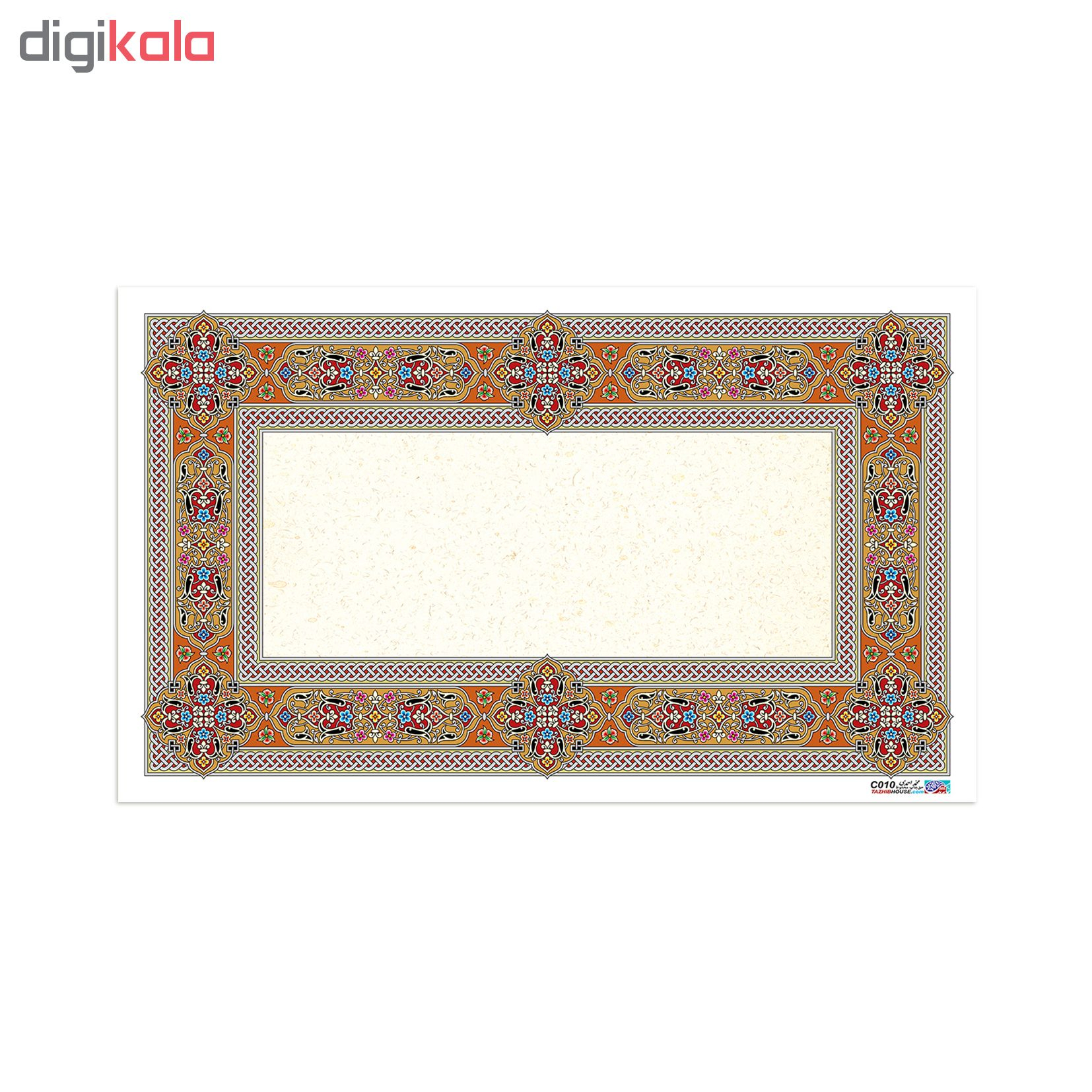 کاغذ تذهیب خانه تذهیب طرح ابرو باد مدل 8xcard  بسته 120 عددی