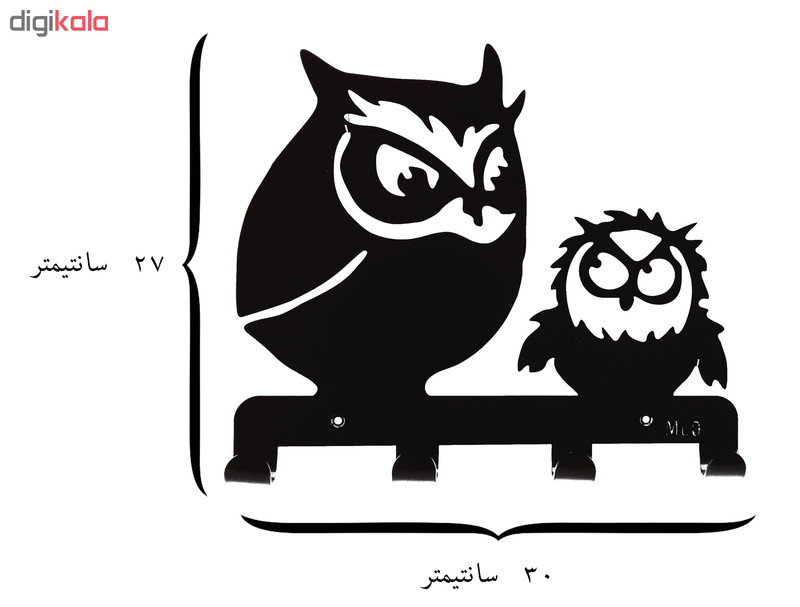 آویز لباس ملو طرح جغدک کد KMH23