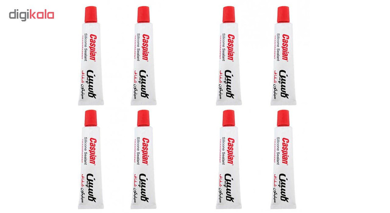 چسب کاسپین مدل White-Red حجم 30 میلی لیتر بسته 8 عددی