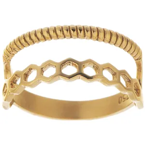 انگشتر طلا 18 عیار زرمان کد MR0292