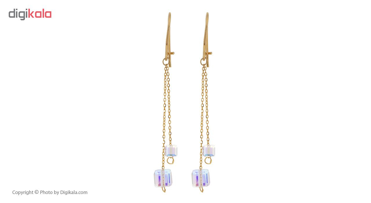 گوشواره طلا 18 عیار مایا ماهک مدل ME0795