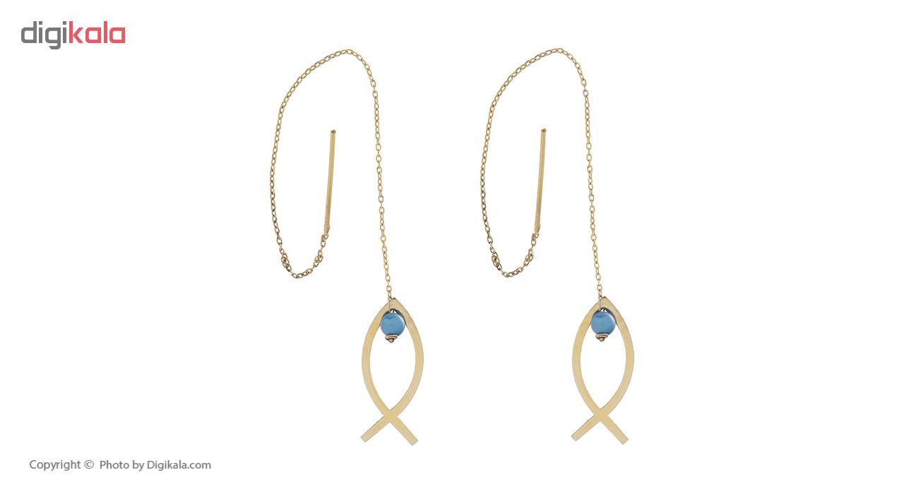 گوشواره طلا 18 عیار زنانه مایا ماهک مدل ME0798