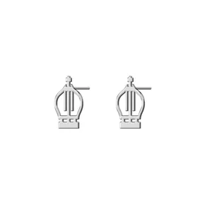 گوشواره نقره زنانه ترمه 1 طرح تاج کد E509