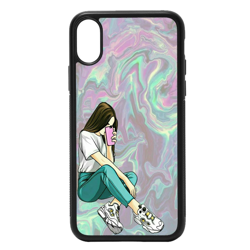 کاور طرح دخترانه کد 7376 مناسب برای گوشی موبایل اپل iphone xs max