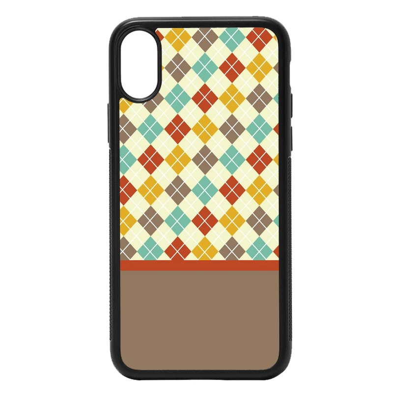 کاور طرح چهارخانه کد 7395 مناسب برای گوشی موبایل اپل iphone xs max
